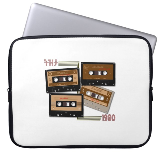 Housse Pour Ordinateur Portable Bande de cassette de tezeta Throwback (Devant)