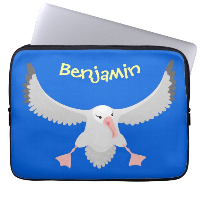 Housse Pour Ordinateur Portable Bande dessinée de l'oiseau mûre albatros (Devant)