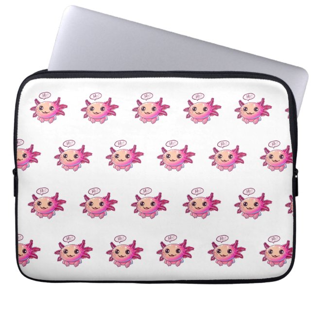 Housse Pour Ordinateur Portable Bande dessinée du mignon Axolotl (Devant)
