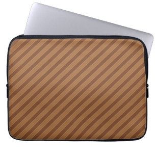 Housse Pour Ordinateur Portable Bandes Brown classiques