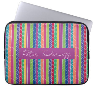 Housse Pour Ordinateur Portable Bandes colorées