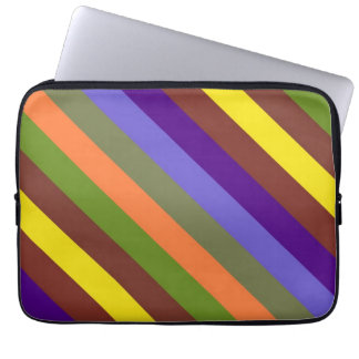 Housse Pour Ordinateur Portable Bandes colorées rétro Motif géométrique moderne 2