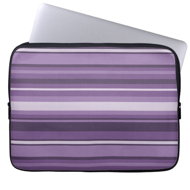 Housse Pour Ordinateur Portable Bandes de lavande (Devant)