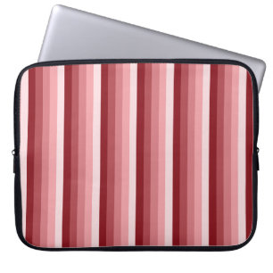 Housse Pour Ordinateur Portable Bandes d'ombre rouges