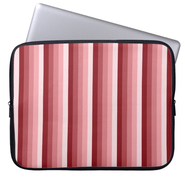 Housse Pour Ordinateur Portable Bandes d'ombre rouges (Devant)