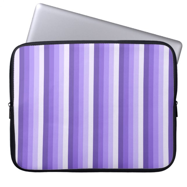 Housse Pour Ordinateur Portable Bandes d'ombre violette (Devant)