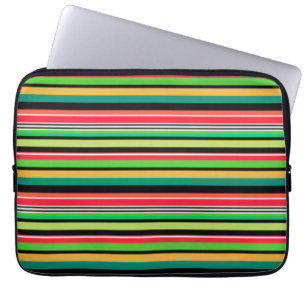 Housse Pour Ordinateur Portable Bandes douces et colorées