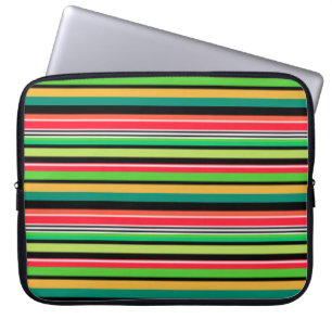 Housse Pour Ordinateur Portable Bandes douces et colorées