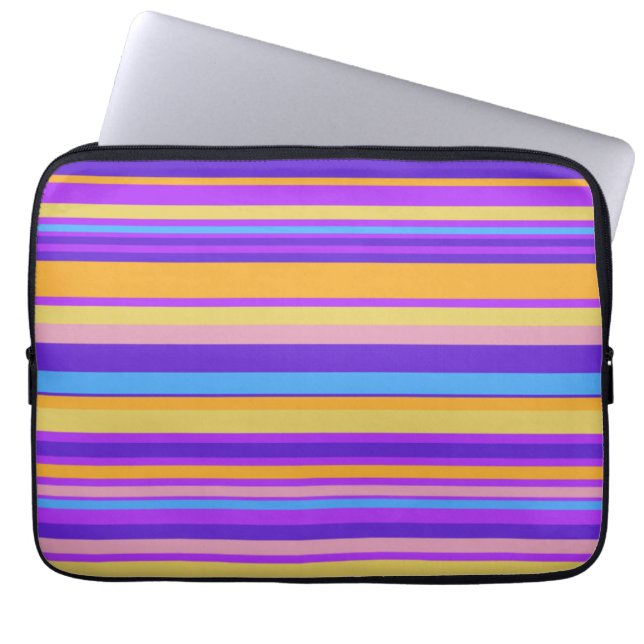 Housse Pour Ordinateur Portable Bandes vibrantes (Devant)