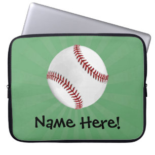 Housse Pour Ordinateur Portable Baseball personnalisé sur Garçons verts