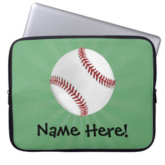 Housse Pour Ordinateur Portable Baseball personnalisé sur Garçons verts