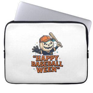 Housse Pour Ordinateur Portable Baseball Ween Vintage Halloween Baseball Heureux D