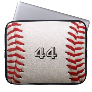 Housse Pour Ordinateur Portable Baseball with Customizable Number