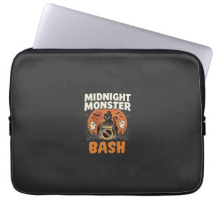 Housse Pour Ordinateur Portable Bash de monstres de minuit d'Halloween