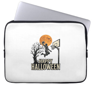 Housse Pour Ordinateur Portable Basket-ball Halloween Joyeux Halloween Sport Vinta