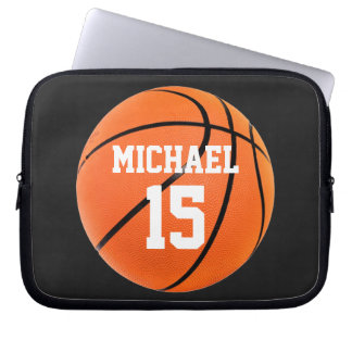 Housse Pour Ordinateur Portable Basket-ball Votre nom