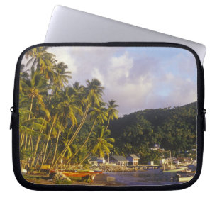 Housse Pour Ordinateur Portable Bateaux de pêche, Soufriere, Sainte-Lucie, Caraïbe