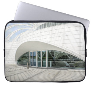 Housse Pour Ordinateur Portable Bâtiment blanc futuriste moderne