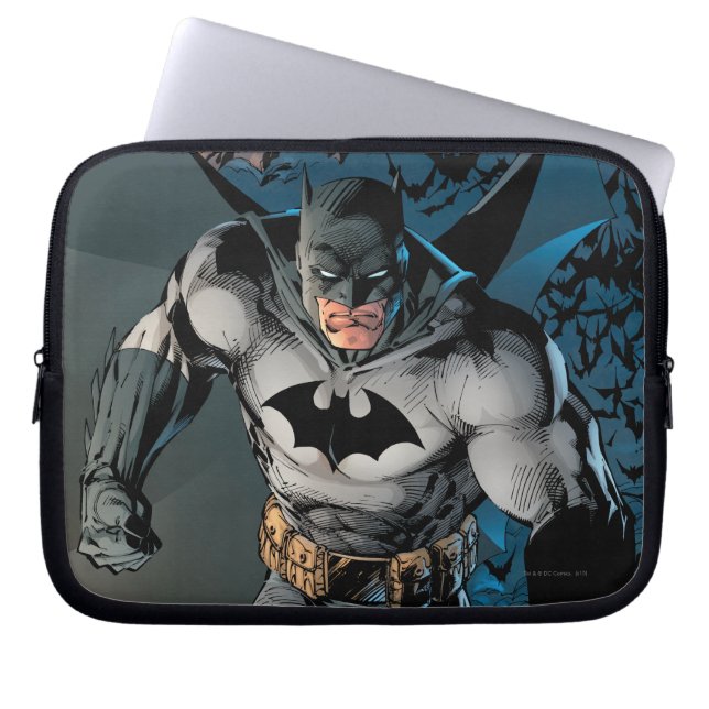 Housse Pour Ordinateur Portable Batman quittant la grotte des chauves-souris (Devant)