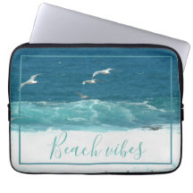 Beach Vibes Ocean Waves coque ordinateur portable