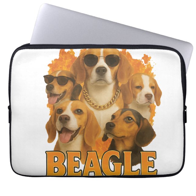 Housse Pour Ordinateur Portable Beagle         (Devant)