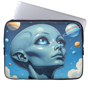 Housse Pour Ordinateur Portable Beau Alien extra-terrestre Être