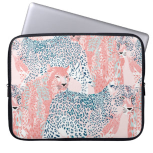 Housse Pour Ordinateur Portable Beau art Leopard sans couture motif, abstrait un