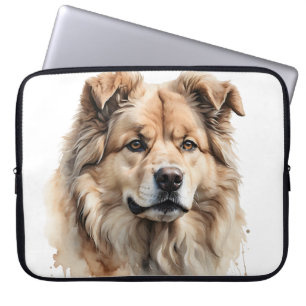 HOUSSE POUR ORDINATEUR PORTABLE BEAU CHIEN CAUCASE DE FLUFER