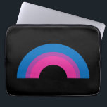 Housse Pour Ordinateur Portable Beau drapeau Bisexuel Pride Arc-en-ciel Noir<br><div class="desc">Beau cadeau de fierté bisexuel pour un ami bienheureux avec les jolies couleurs du drapeau de bisexualité façonné en arc-en-ciel bleu,  violet et rose.</div>