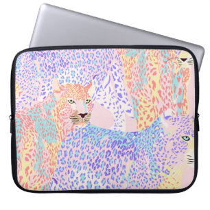 Housse Pour Ordinateur Portable Beau léopard Motif sans mer illustration Ar