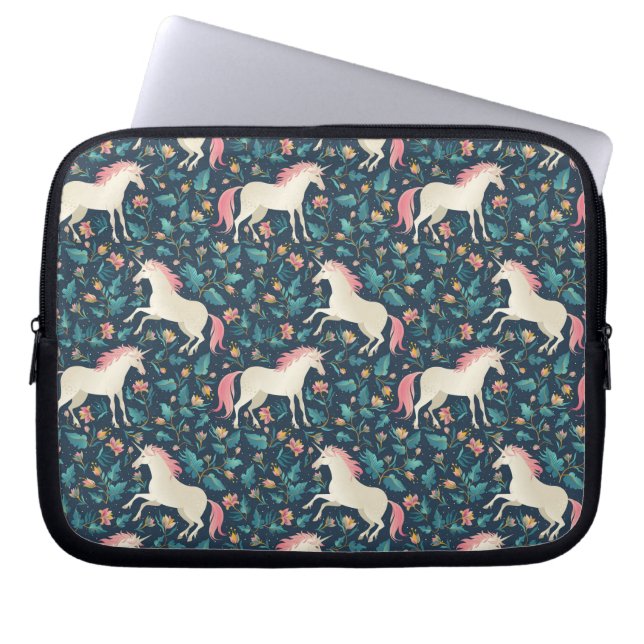 Housse Pour Ordinateur Portable Beau motif magique de licorne (Devant)