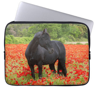 Housse Pour Ordinateur Portable Beau Stallion noir dans un ordinateur portable de