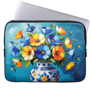 Housse Pour Ordinateur Portable Beau vase de fleurs