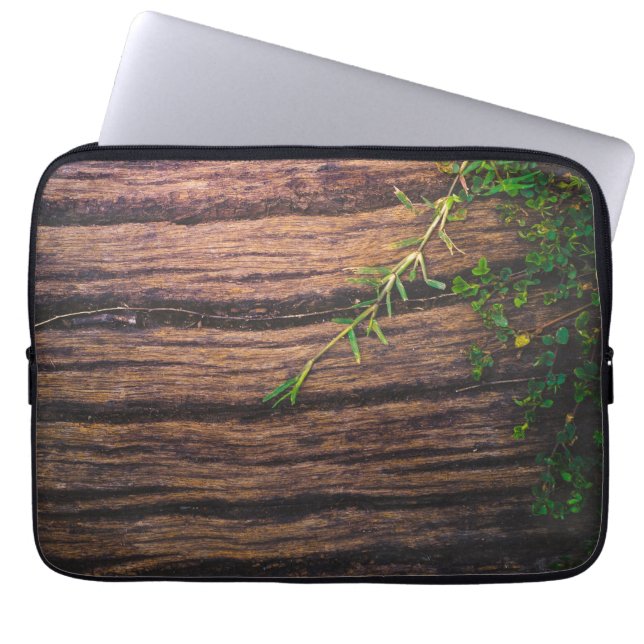 Housse Pour Ordinateur Portable beau vieux bois (Devant)