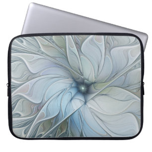 Housse Pour Ordinateur Portable Beauté Élégante Art Abstrait Moderne Fleur Fractal