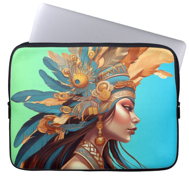 HOUSSE POUR ORDINATEUR PORTABLE BEAUTÉ NATIVE #1 (Devant)