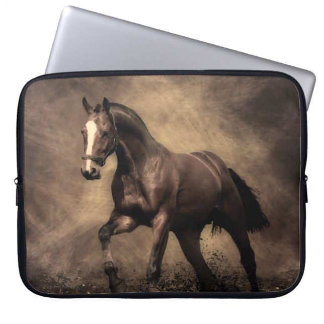 Housse Pour Ordinateur Portable Beautiful horse throw pillow (Devant)