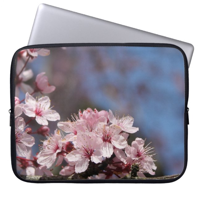 Housse Pour Ordinateur Portable beautiful spring pink cherry blossoming tree. (Devant)