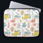 Housse Pour Ordinateur Portable Beaux animaux nautiques amusants. Motif Sea kids<br><div class="desc">Mignons drôles d'animaux nautiques manche portable.</div>