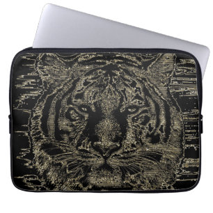 Housse Pour Ordinateur Portable Beaux-arts 3 de tigre - douilles d'ordinateur