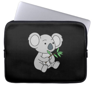 Housse Pour Ordinateur Portable Bébé mignon Koala avec Eucalyptus Feuilles