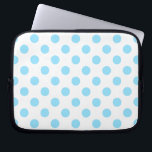 Housse Pour Ordinateur Portable Bébé pois bleu et blanc<br><div class="desc">Bébé pois bleu et blanc</div>