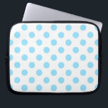 Housse Pour Ordinateur Portable Bébé pois bleu et blanc<br><div class="desc">Bébé pois bleu et blanc</div>