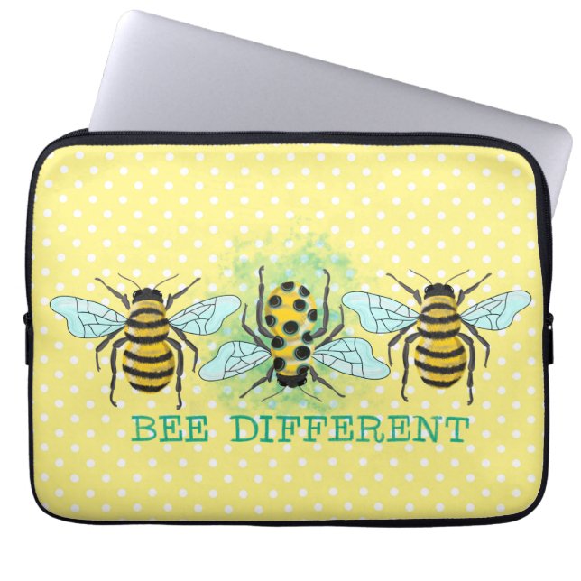 Housse Pour Ordinateur Portable Bee Different Bumble Bee Trio (Devant)