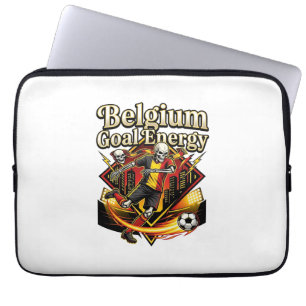 Housse Pour Ordinateur Portable Belgique Énergie de but Skeleton Striker Nations G
