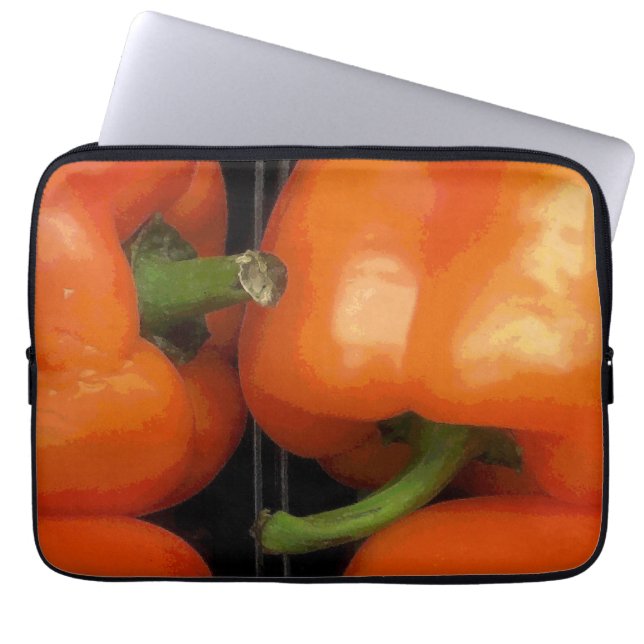 Housse Pour Ordinateur Portable Bell Peppers au marché (Devant)