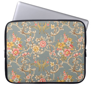 Housse Pour Ordinateur Portable Belle décoration de style ornement baroque