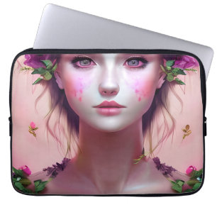 Housse Pour Ordinateur Portable Belle Ethereal Enchanted Femme Imaginaire Art