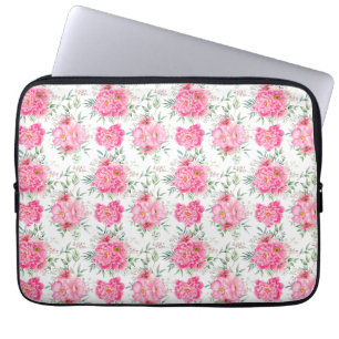 Housse Pour Ordinateur Portable Belle Fleurs Aquarelle Motif Floral