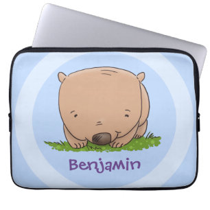 Housse Pour Ordinateur Portable Belle illustration de dessin animé de bébé wombat